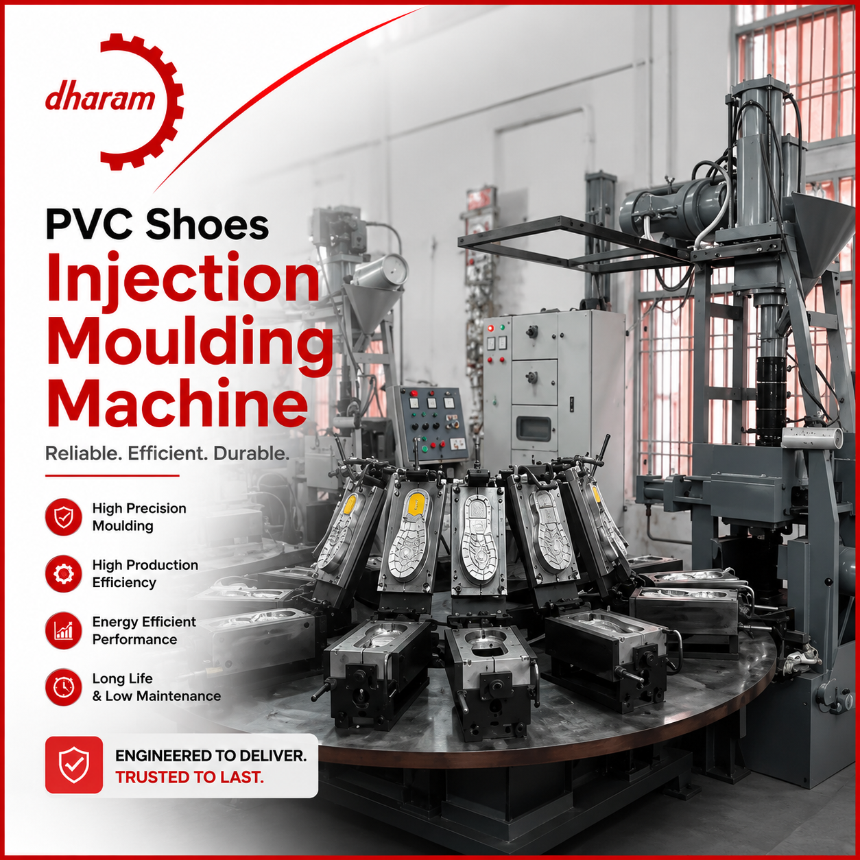 PVC Shoes Injection Moulding Machine